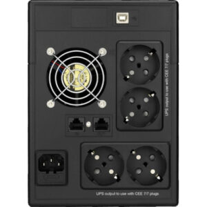 INFOSEC X3 EX LCD USB 1600 alimentation d'énergie non interruptible Interactivité de ligne 1,6 kVA 4 sortie(s) CA