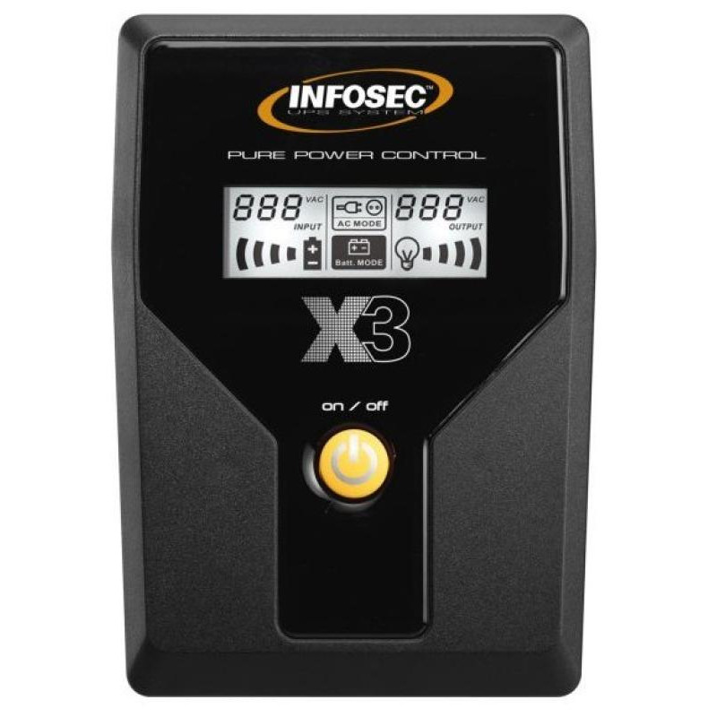 INFOSEC X3 EX 500 LCD USB FR/SCHUKO - Line interactive – Image 2