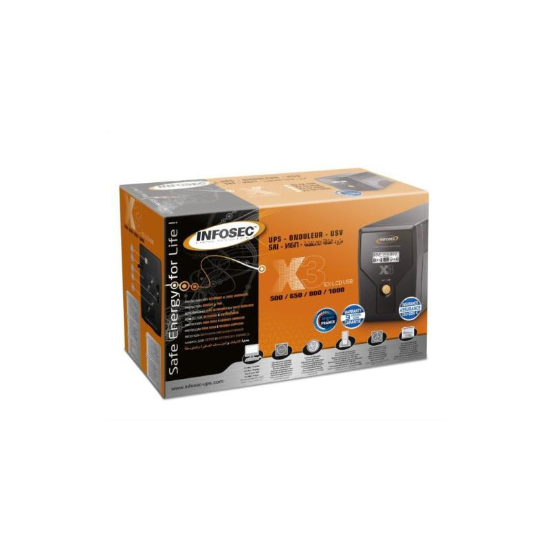 INFOSEC X3 EX 500 LCD USB FR/SCHUKO - Line interactive – Image 4