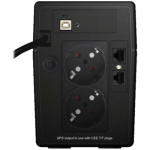 INFOSEC X3 EX LCD USB 650 alimentation d'énergie non interruptible Interactivité de ligne 0,65 kVA 2 sortie(s) CA