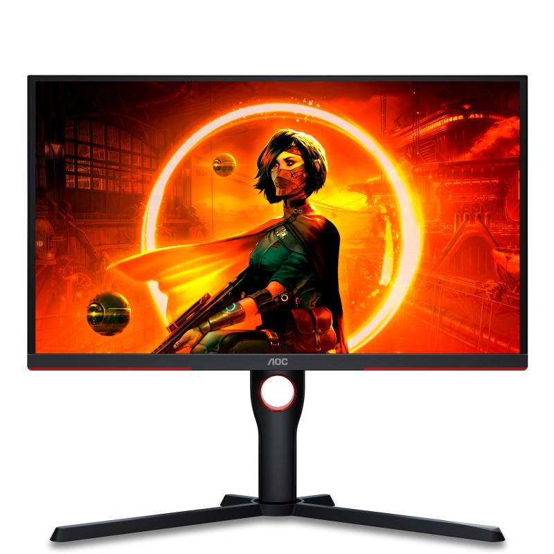 AOC G3 25G3ZM/BK écran plat de PC 62,2 cm (24.5") 1920 x 1080 pixels Full HD Noir, Rouge – Image 2
