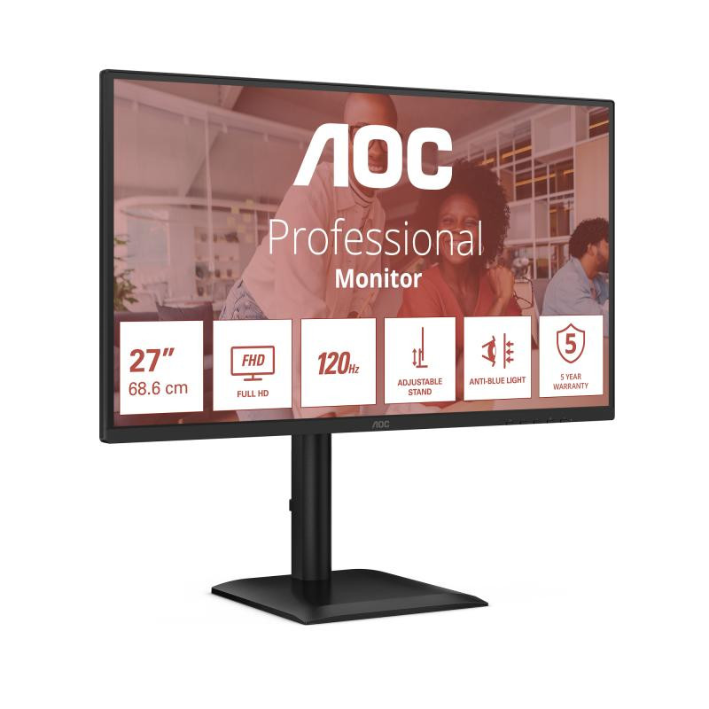 AOC 27E4CV écran plat de PC 68,6 cm (27") 1920 x 1080 pixels Full HD LED Noir – Image 3