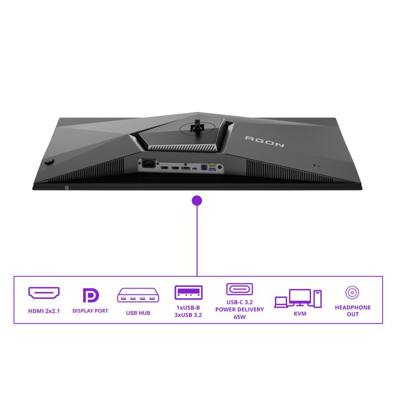 AOC AGON PRO AG326UZD2 écran plat de PC 80 cm (31.5") 3840 x 2160 pixels 4K Ultra HD OLED Noir – Image 4