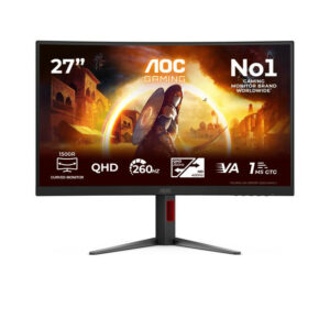AOC G4 CQ27G4Z2AD écran plat de PC 68,6 cm (27") 2560 x 1440 pixels Quad HD LED Noir, Rouge