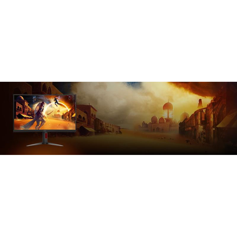 AOC G4 CQ27G4Z2AD écran plat de PC 68,6 cm (27") 2560 x 1440 pixels Quad HD LED Noir, Rouge – Image 5