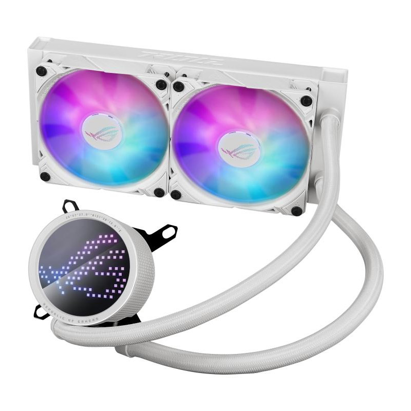 ASUS ROG Ryuo III 240 ARGB White Edition Processeur Refroidisseur de liquide tout-en-un 12 cm Blanc – Image 2