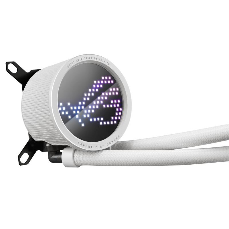 ASUS ROG Ryuo III 360 ARGB White Edition Processeur Refroidisseur de liquide tout-en-un 12 cm Blanc – Image 4