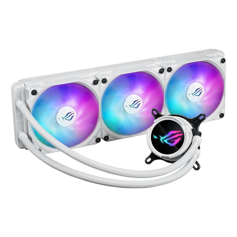 ASUS ROG Strix LC III 360 ARGB White Edition Processeur Refroidisseur de liquide tout-en-un 12 cm Blanc – Image 2