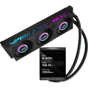 ASUS ROG Strix LC IV 360 ARGB LCD Processeur Refroidisseur de liquide tout-en-un 12 cm Noir