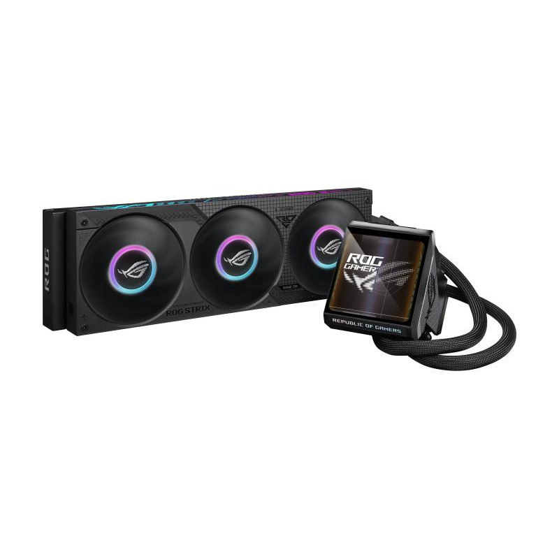 ASUS ROG Strix LC IV 360 ARGB LCD Processeur Refroidisseur de liquide tout-en-un 12 cm Noir – Image 2