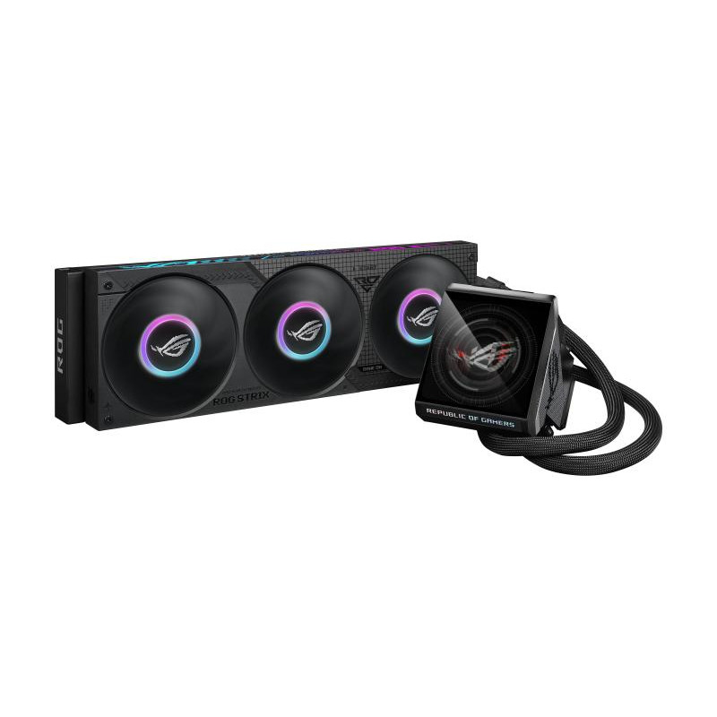 ASUS ROG Strix LC IV 360 ARGB LCD Processeur Refroidisseur de liquide tout-en-un 12 cm Noir – Image 3