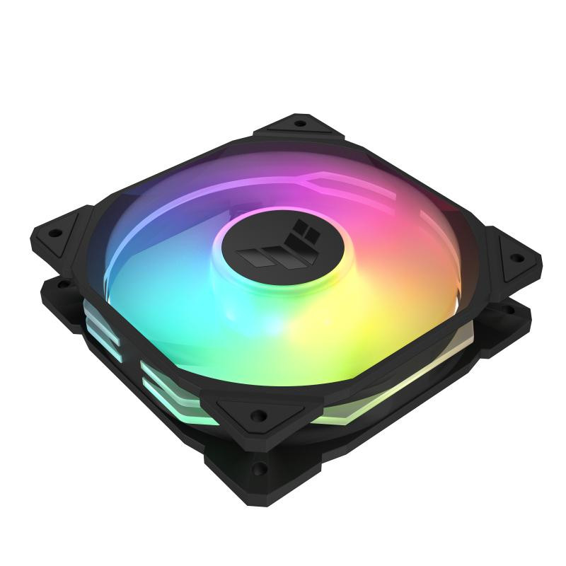 ASUS TUF Gaming TR120 ARGB Reverse Fan - Triple Pack Boitier PC Ventilateur 12 cm Noir – Image 4