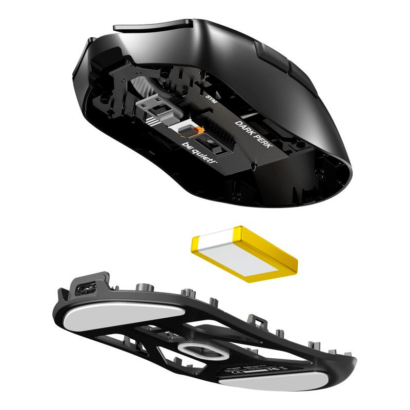 BE QUIET! be quiet! Dark Perk Ergo | souris gaming sans fil | ultra-légère | Capteur PixArt PAW3950 | design amibidextre – Image 6