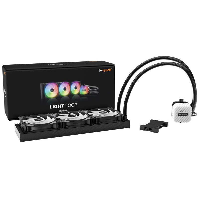 BE QUIET! be quiet! Light Loop 360 mm | Système de refroidissement liquide tout-en-un, 360 mm, noir, socket Intel et AMD, ARGB – Image 4