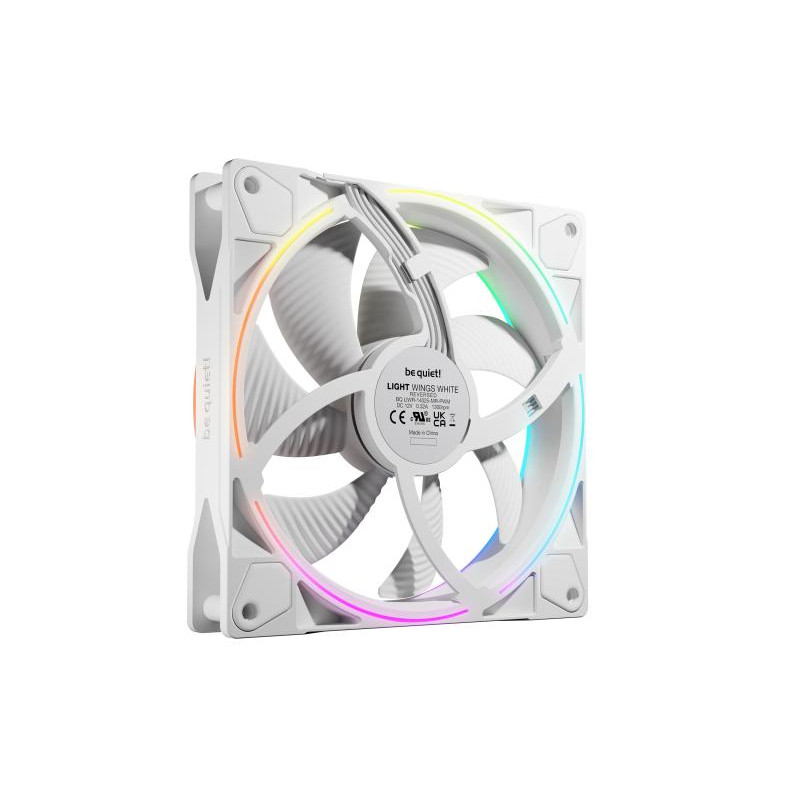 BE QUIET! be quiet! Light Wings 140 mm PWM Reverse White | Ventilateur PC ARGB reverse blanc – Image 4