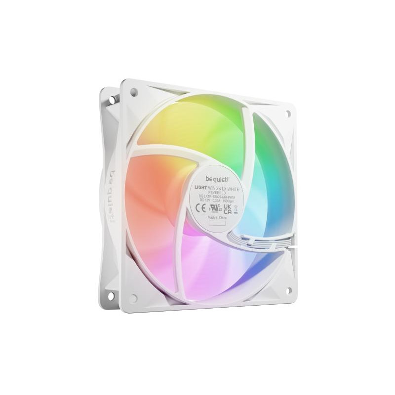BE QUIET! be quiet! Light Wings LX 120 mm PWM Reverse White | Ventilateur PC ARGB reverse blanc – Image 4