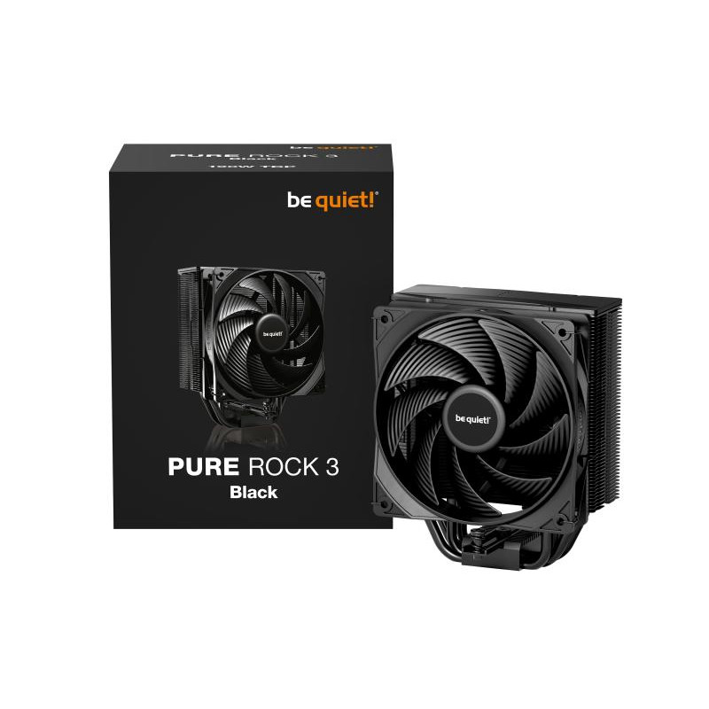 BE QUIET! be quiet! PURE ROCK 3 Black | Ventirad mono tour, socket Intel et AMD – Image 5