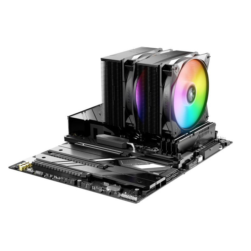 BE QUIET! be quiet! PURE ROCK PRO 3 Black| Ventirad double tour, socket Intel et AMD, finition noire, ARGB – Image 4