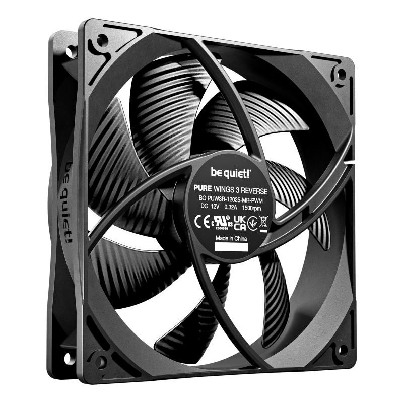 BE QUIET! be quiet! Light Wings 120 mm PWM Reverse Black | Ventilateur PC reverse blanc | Pack de 3