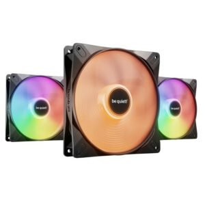 BE QUIET! be quiet! Light Wings LX 140 mm PWM | Ventilateur PC ARGB high-speed, Pack de 3