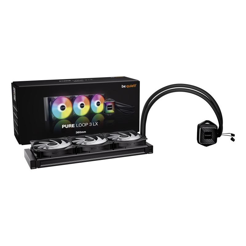 BE QUIET! be quiet! PURE LOOP 3 LX Processeur Refroidisseur de liquide tout-en-un 12 cm Noir 1 pièce(s) – Image 2