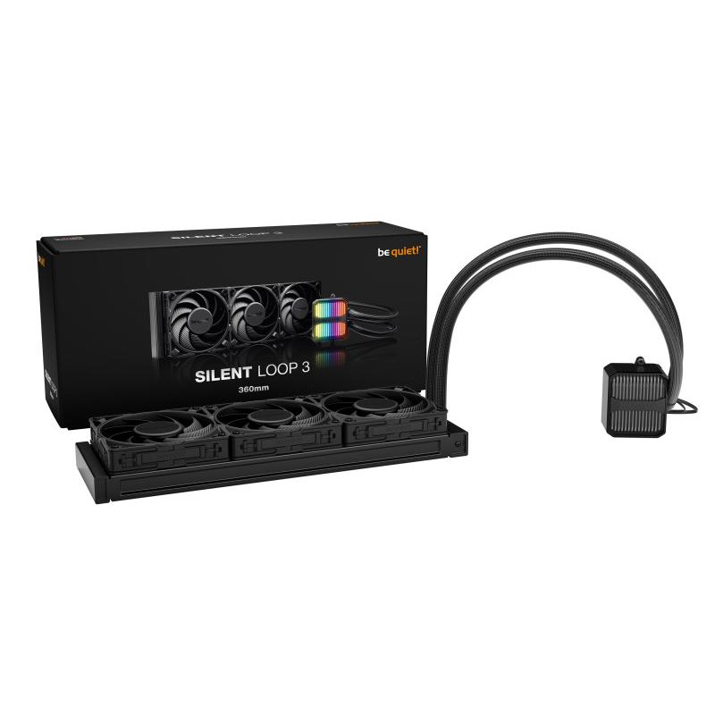 BE QUIET! be quiet! Silent Loop 360 mm | Système de refroidissement liquide tout-en-un, 360 mm, noir, socket Intel et AMD – Image 6