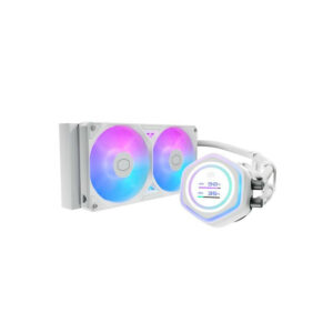COOLER MASTER Cooler Master MasterLiquid Atmos II LCD Processeur Kit de refroidissement du liquide 12 cm Blanc 1 pièce(s)