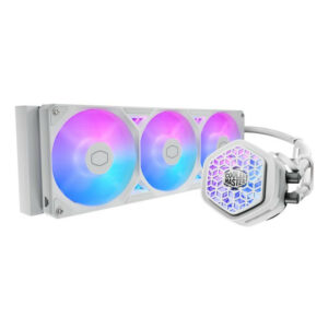 COOLER MASTER Cooler Master MasterLiquid Atmos II 360 VRM Fan White Processeur Kit de refroidissement du liquide 12 cm Blanc 1 pièce(s)