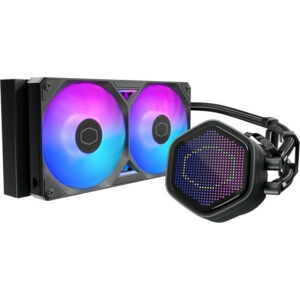 COOLER MASTER Cooler Master MasterLiquid Atmos II 240 Pixel LED Black Processeur Kit de refroidissement du liquide 12 cm Noir 1 pièce(s)