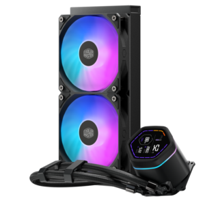 COOLER MASTER Cooler Master MasterLiquid Core Nex Digital Processeur Refroidisseur de liquide tout-en-un 12 cm Noir 1 pièce(s)