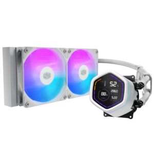 COOLER MASTER Cooler Master MasterLiquid Core Nex Digital Processeur Refroidisseur de liquide tout-en-un 12 cm Noir 1 pièce(s)