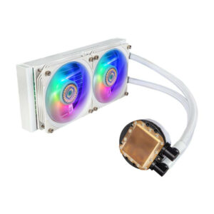 COOLER MASTER Cooler Master MasterLiquid PL240 Flux White Edition Boitier PC Refroidisseur de liquide tout-en-un 12 cm Blanc