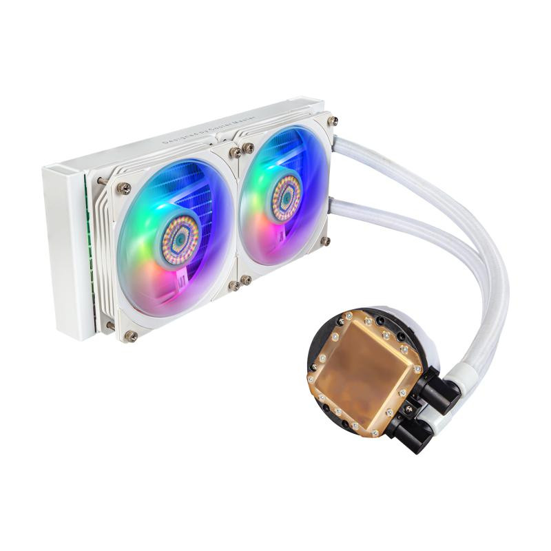 COOLER MASTER Cooler Master MasterLiquid PL240 Flux White Edition Boitier PC Refroidisseur de liquide tout-en-un 12 cm Blanc