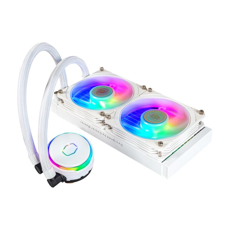 COOLER MASTER Cooler Master MasterLiquid PL240 Flux White Edition Boitier PC Refroidisseur de liquide tout-en-un 12 cm Blanc – Image 3