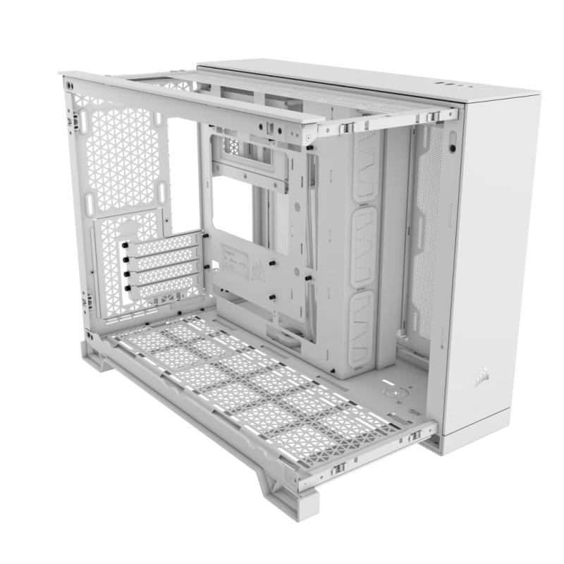 CORSAIR 2500D AIRFLOW Micro ATX Dual Chamber PC Case - White – Image 3