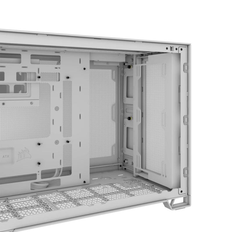 CORSAIR 2500D AIRFLOW Micro ATX Dual Chamber PC Case - White – Image 4