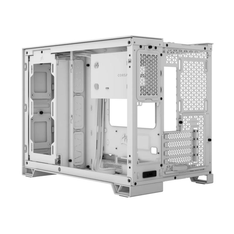 CORSAIR 2500D AIRFLOW Micro ATX Dual Chamber PC Case - White – Image 5