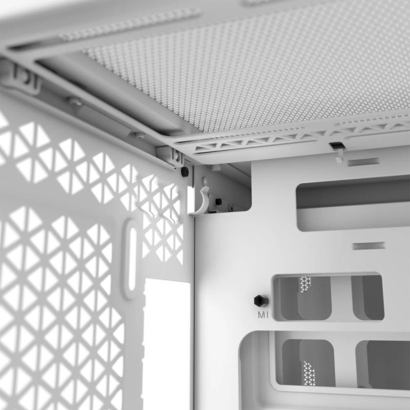 CORSAIR 2500D AIRFLOW Micro ATX Dual Chamber PC Case - White – Image 6