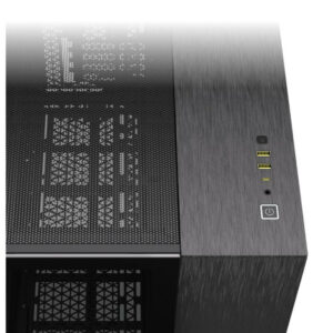 CORSAIR 2500X mATX PC Case, Black/Obsidian Aluminum