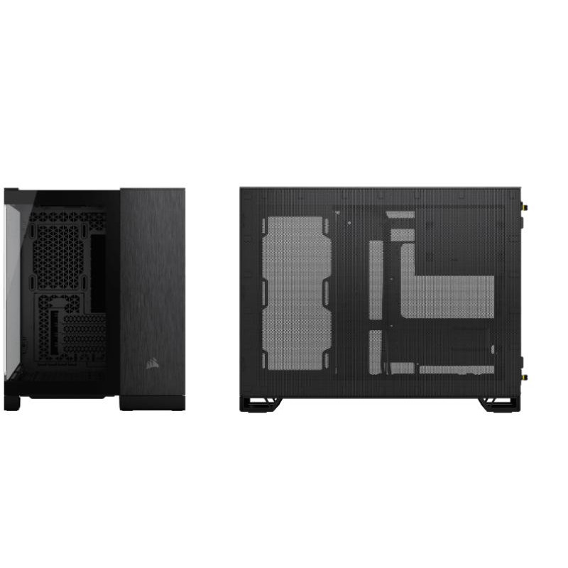 CORSAIR 2500X mATX PC Case, Black/Obsidian Aluminum – Image 3