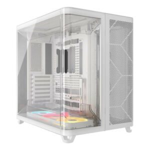 CORSAIR AIR 5400 LX-R RGB LINK Mid-Tower PC Case , White