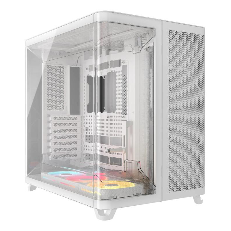 CORSAIR AIR 5400 LX-R RGB LINK Mid-Tower PC Case , White