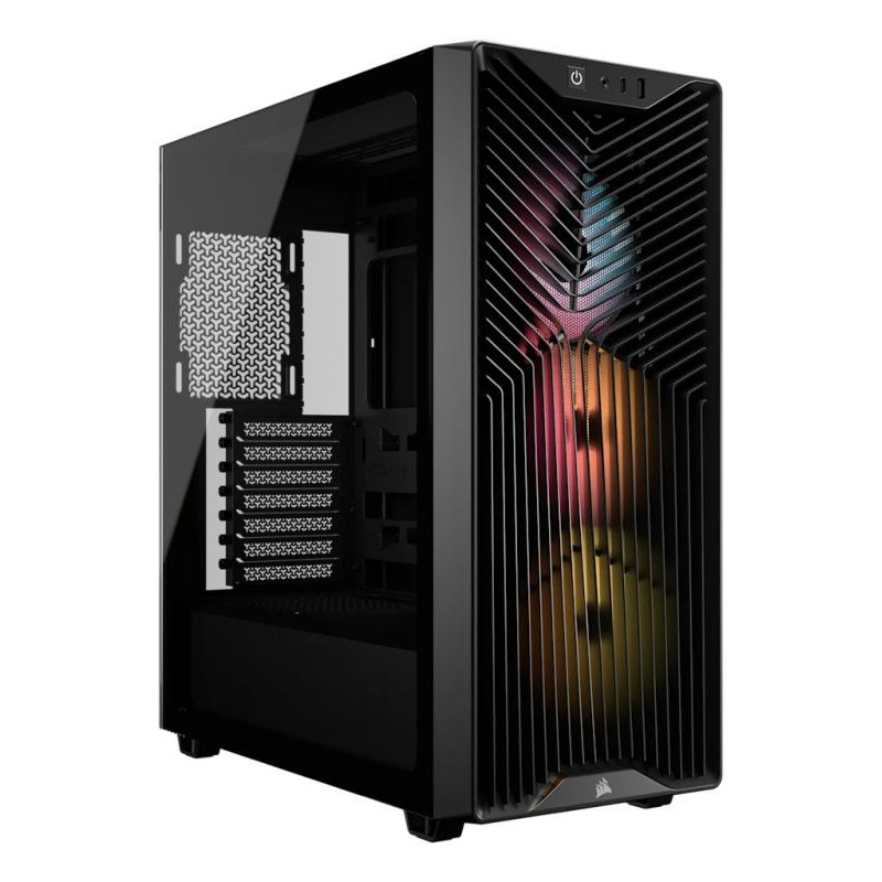 CORSAIR 3200D RS ARGB Mid-Tower PC Case, Black