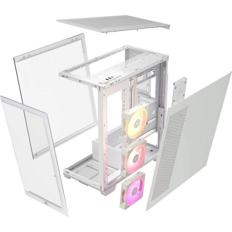 CORSAIR iCUE LINK 3500X RGB Mid-Tower PC Case, White – Image 6
