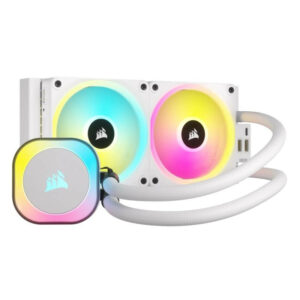 CORSAIR H100I Processeur Refroidisseur hybride 12 cm Blanc