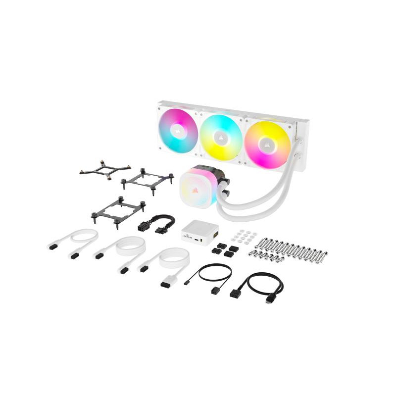 CORSAIR iCUE LINK TITAN RX RGB Processeur Refroidisseur de liquide tout-en-un 12 cm Blanc 1 pièce(s) – Image 4
