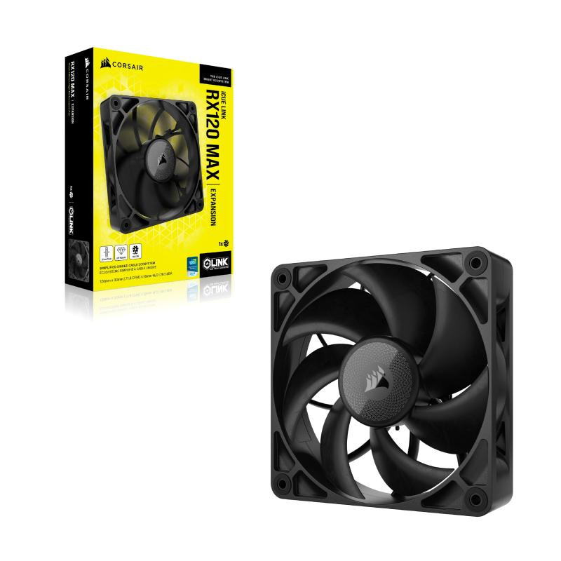 CORSAIR iCUE LINK RX120 MAX Boitier PC Ventilateur 12 cm Noir 1 pièce(s) – Image 3