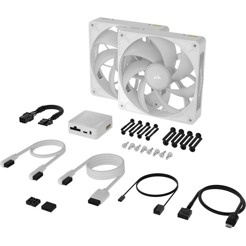 CORSAIR iCUE LINK RX140 MAX RGB Boitier PC Ventilateur 14 cm Blanc 2 pièce(s) – Image 3