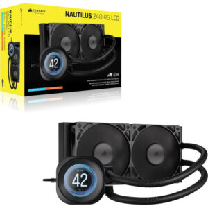 CORSAIR Nautilus 240 RS LCD Processeur Refroidisseur de liquide tout-en-un 12 cm Noir 1 pièce(s)