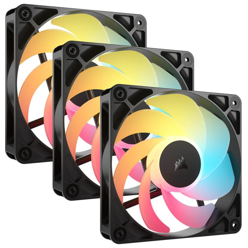 CORSAIR RS120-R ARGB Boitier PC Ventilateur 12 cm Noir 3 pièce(s) – Image 2